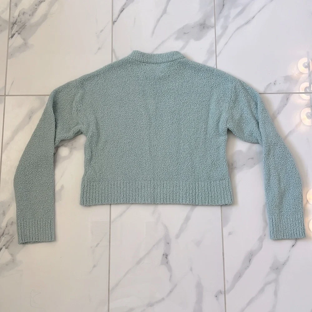 Zara Green Cropped Sweater Girls Size 11/12
